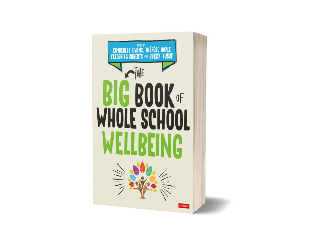 Image showing 3D mockups of "The Big Book of Whole School Wellbeing" in paperback format.