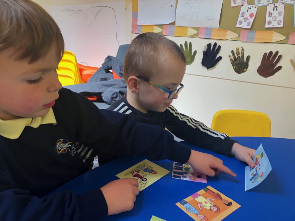 Reception Children at Lancot Challenger Academy mesmerised by the illustrations